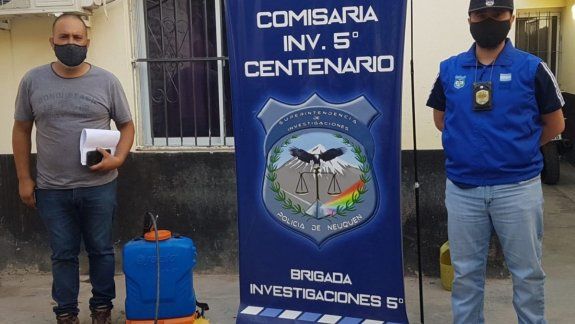 Le robaron una costosa mochila de fumigar y la vendían por Facebook