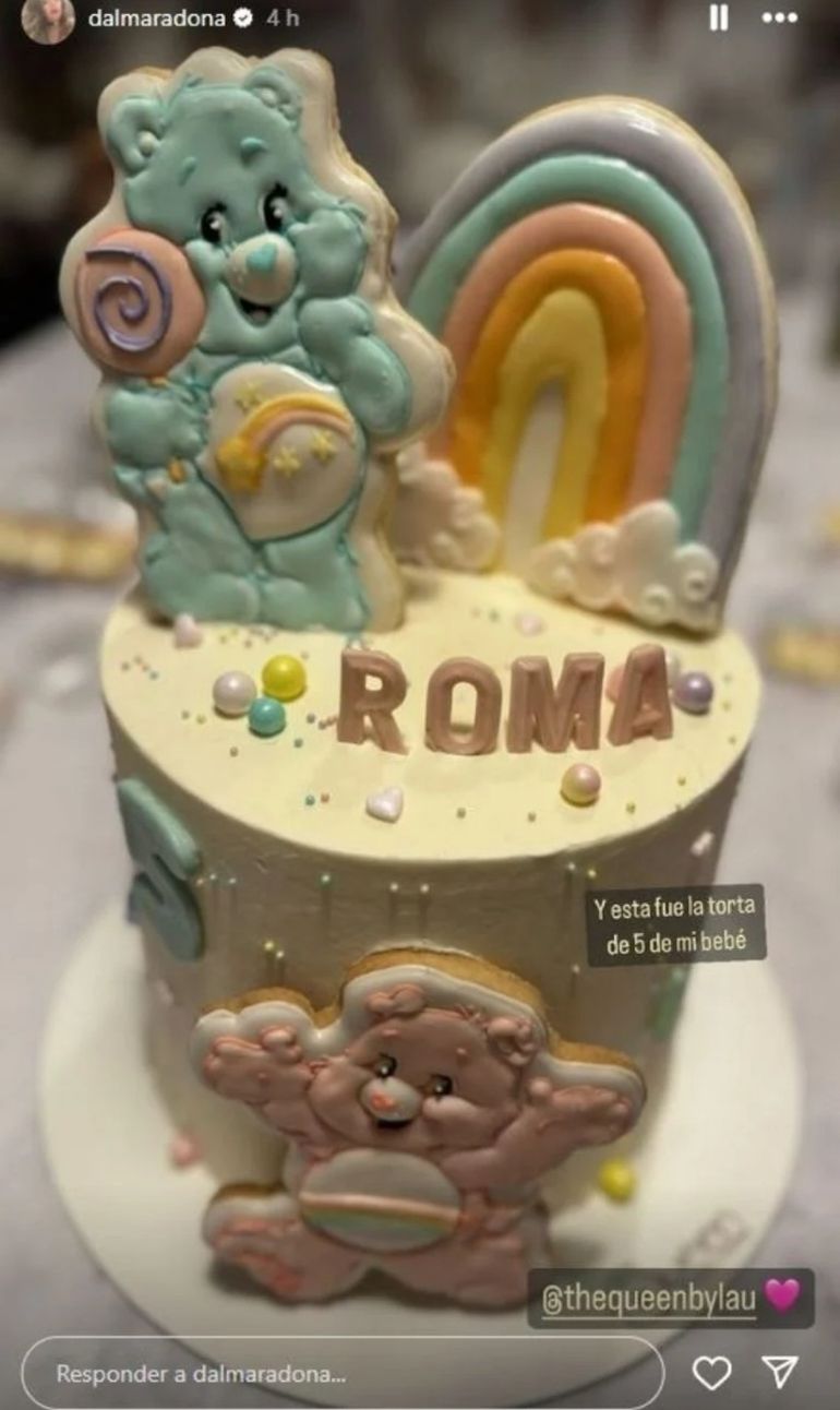 La torta de la hija de Dalma Maradona