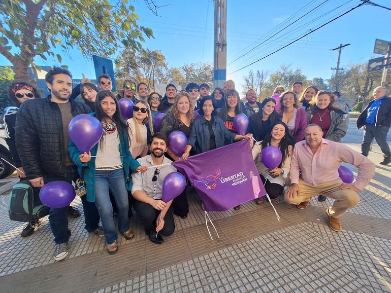 Un encuentro con jóvenes libertarios en Neuquén.