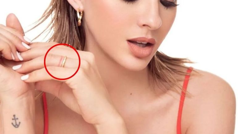 El hilo rojo que se tatuó la China Suárez El hilo rojo que se tatuó la China Suárez