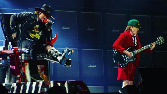 Axl Rose debutó como cantante de AC/DC en Lisboa