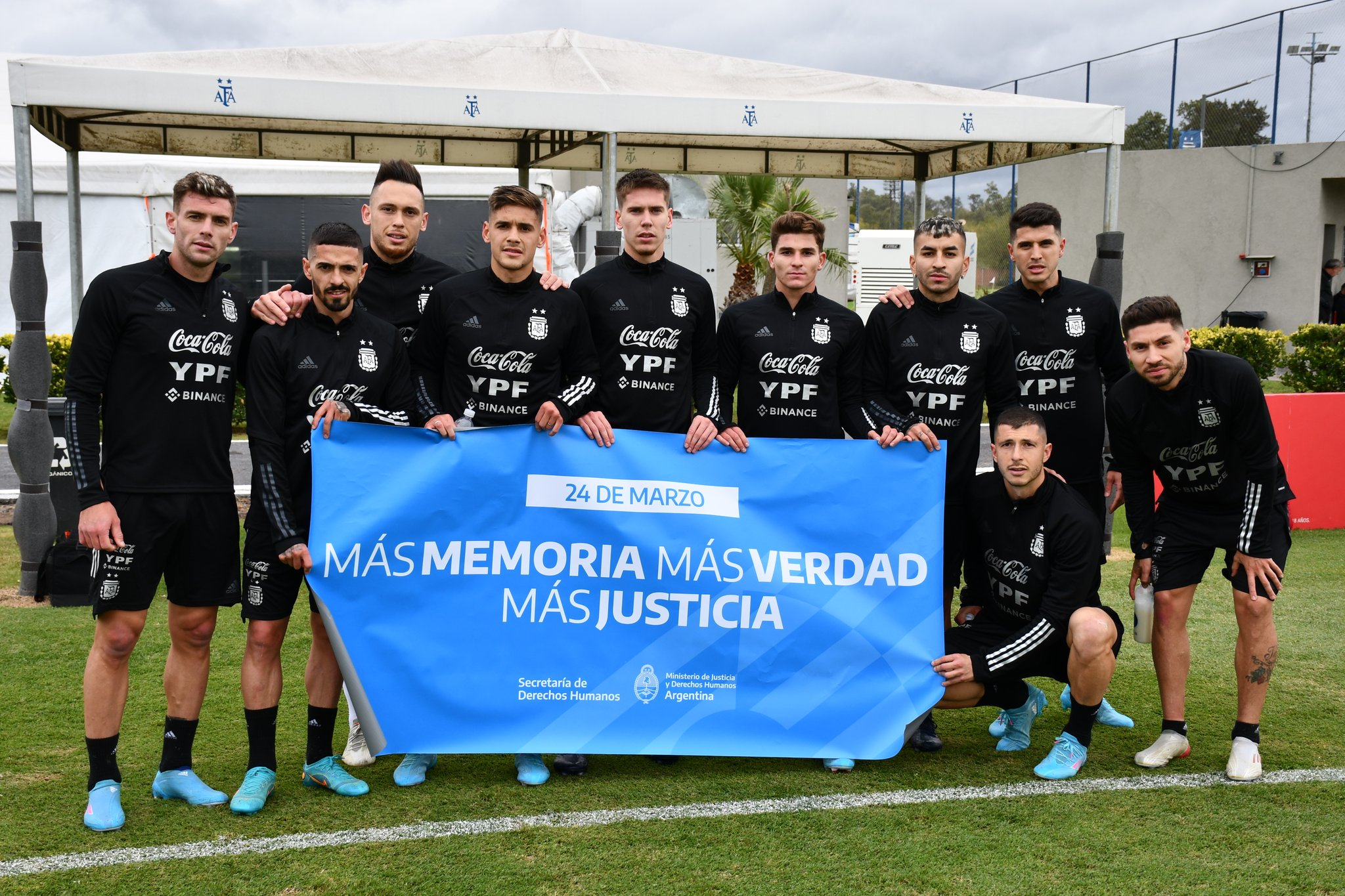 La selección argentina pidió memoria