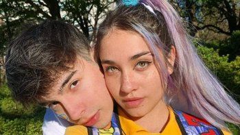 María Becerra y su novio