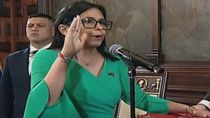 Delcy Rodríguez asumió la presidencia interina de Venezuela por 90 días. Delcy Rodríguez asumió la presidencia interina de Venezuela por 90 días.