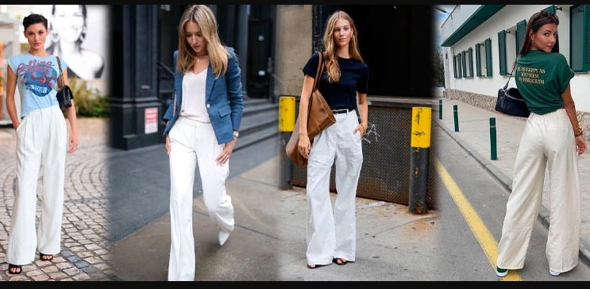 Pantalones palazzo blancos, full moda en el verano 2025: reemplazarán a los jeans y así hay que usarlos