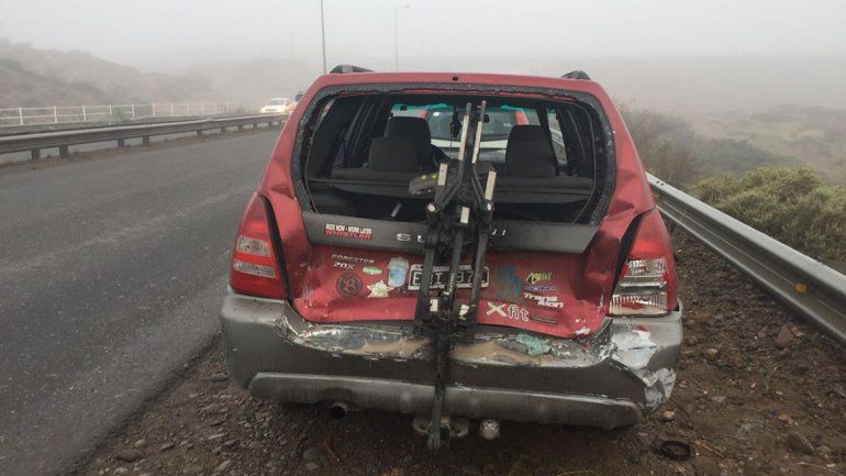 Una mujer resultó lesionada en un choque en cadena en Ruta 7
