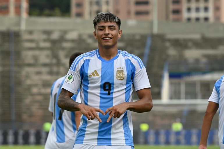 Agustín Ruberto marcó el segundo tanto de la selección contra Chile. 