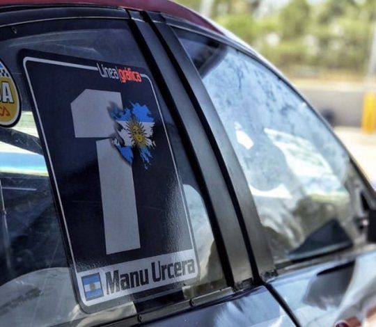 Las Islas Malvinas junto al flamante 1 de Manu Urcera. Gentileza: @alepueblasok