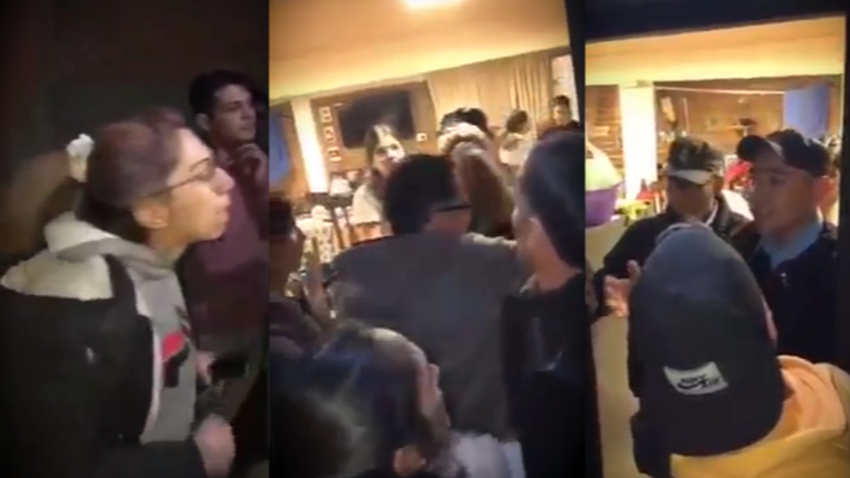 Insultos, golpes y piedrazos en la casa del profesor acusado de abuso