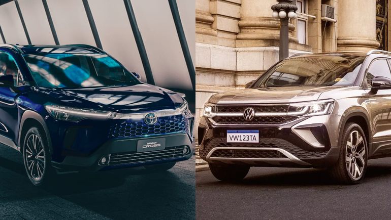 Qué SUV conviene comprar: Toyota Corolla Cross vs Volkswagen Taos.
