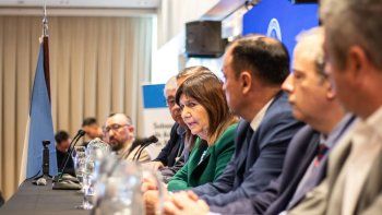 La ministra de Seguridad Patricia Bullrich en el encuentro de Bariloche / Prensa Ministerio Seguridad