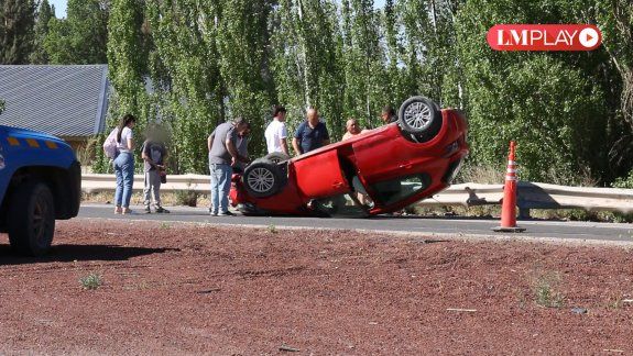 Otro vuelco en el ex peaje de la Ruta 7