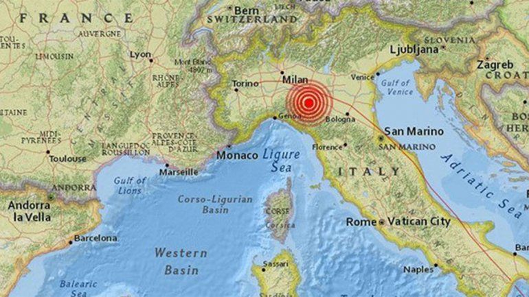 Un sismo sacudió el centro de Italia y no hubo víctimas