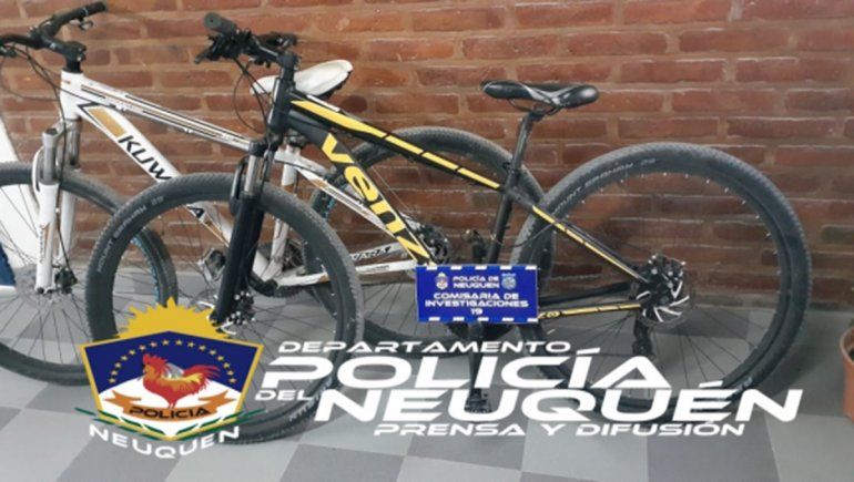 Fueron por un robo a un comercio y hallaron dos bicicletas