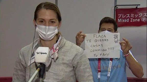 La inesperada propuesta de casamiento a una atleta argentina en Tokio