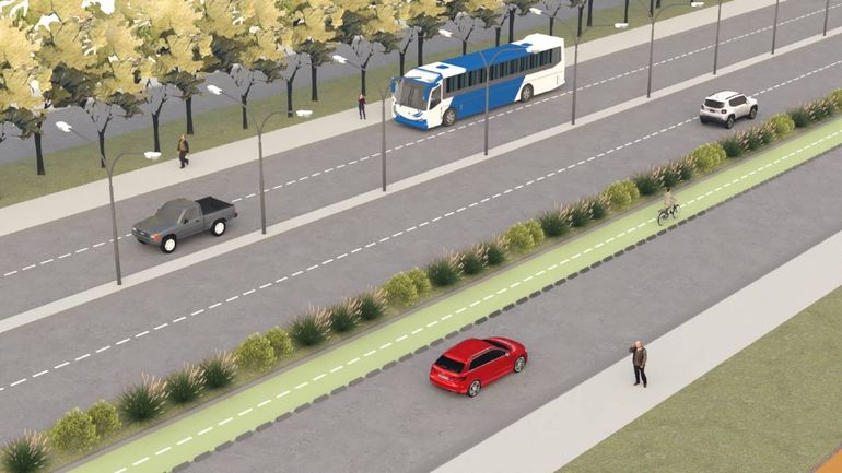 Comenzó la pavimentación de la avenida Necochea, una calle troncal del oeste