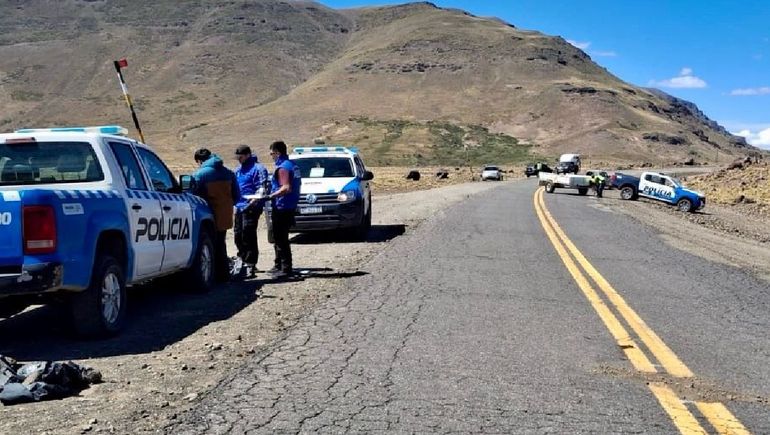El accidente fatal del peatón en la Ruta 23 entgre Caviahue y Loncopué.