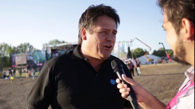 Mariano Gaido, en el inicio de la Fiesta de la Confluencia