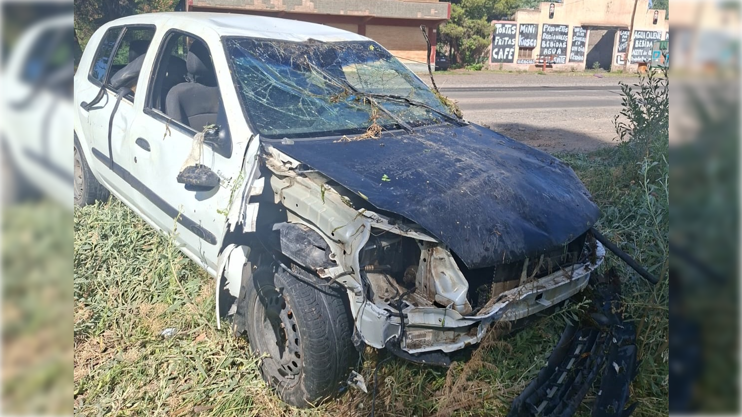 El vuelco ocurrió esta madrugada en la zona norte de Cipolletti, a metros de la Ruta 151.