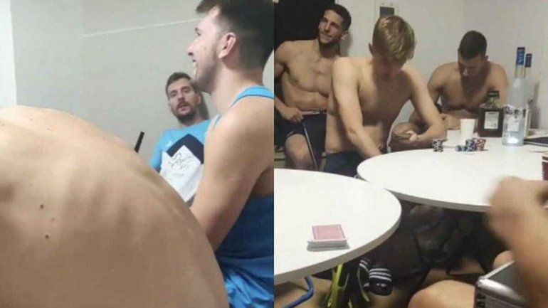 Video: vodka y timba en la Villa Olímpica, con Doncic en medio del escándalo