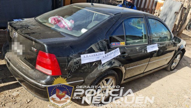 Los elementos robados en una casa de Plottier fueron cargados en un Volkswagen Bora, vehículo que fue secuestrado por la Policía este último fin de semana.