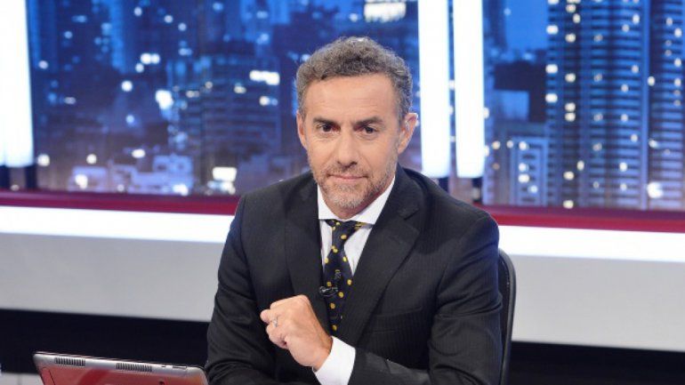 El periodista entrevistó al Presidente en la Quinta de Olivos.