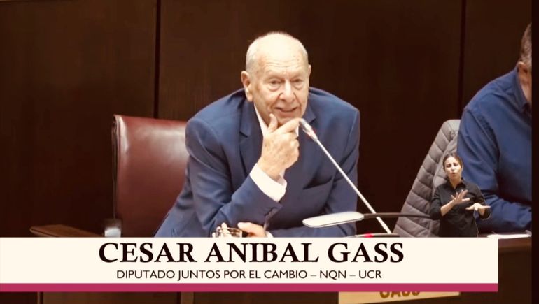 El diputado César Gass de Juntos por el Cambio. El diputado César Gass de Juntos por el Cambio.