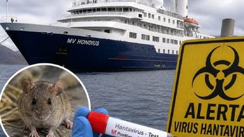 Autoridades africanas prohiben el desemabarco del crucero por temor a que se propage el hantavirus. Autoridades africanas prohiben el desemabarco del crucero por temor a que se propage el hantavirus.