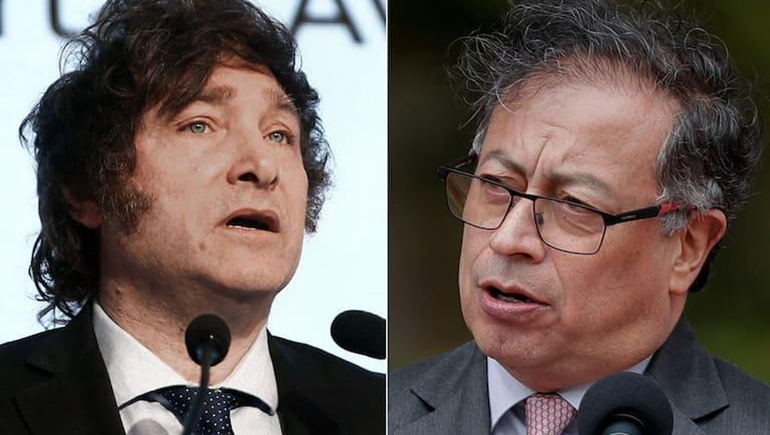El presidente de Colombia cruzó a Javier Milei por la ley ómnibus