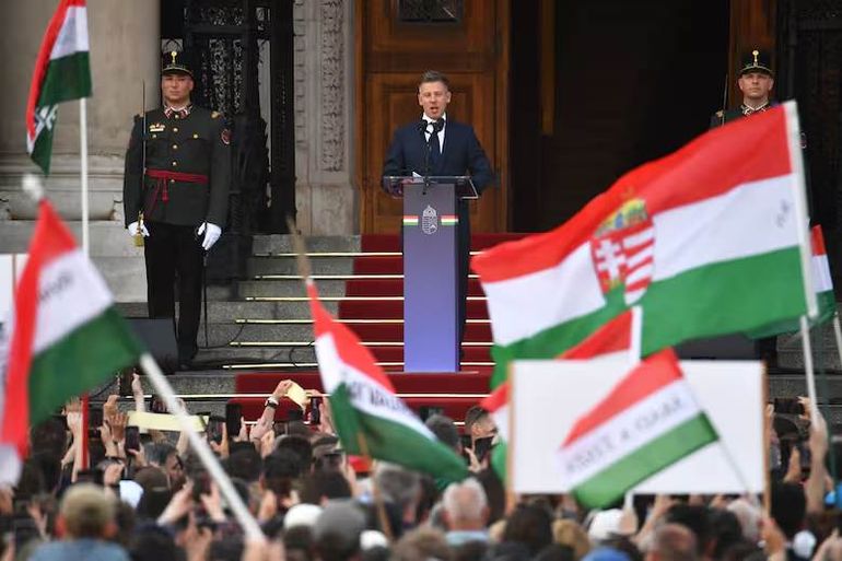 Péter Magyar, primer ministro de Hungría. Péter Magyar, primer ministro de Hungría.