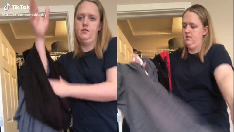 TikTok: el creativo truco para colgar ropa que es sensación