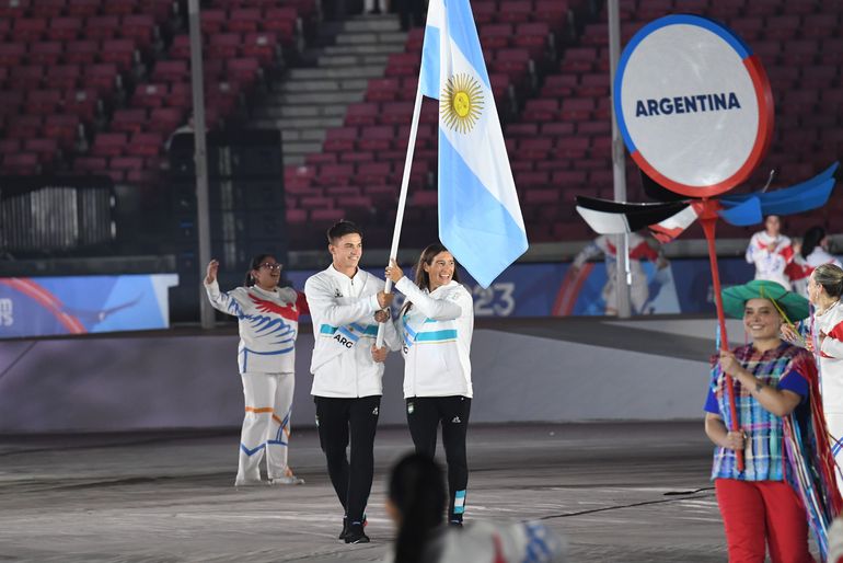 Marcos Moneta y Sabrina Ameghino encabezaron la delegación. Foto: Sergio Dovio.
