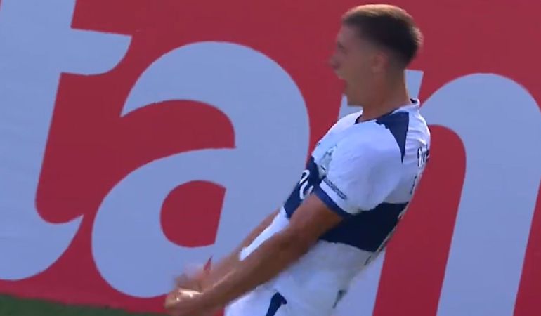 Otro golazo del hijo de Guillermo Barros Schelotto para Gimnasia