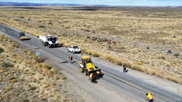 Los trabajos de Vialidad Nacional en el tramo Facunto-Los Tamariscos de la ruta 40 se iniciaron en los últimos días de marzo. 