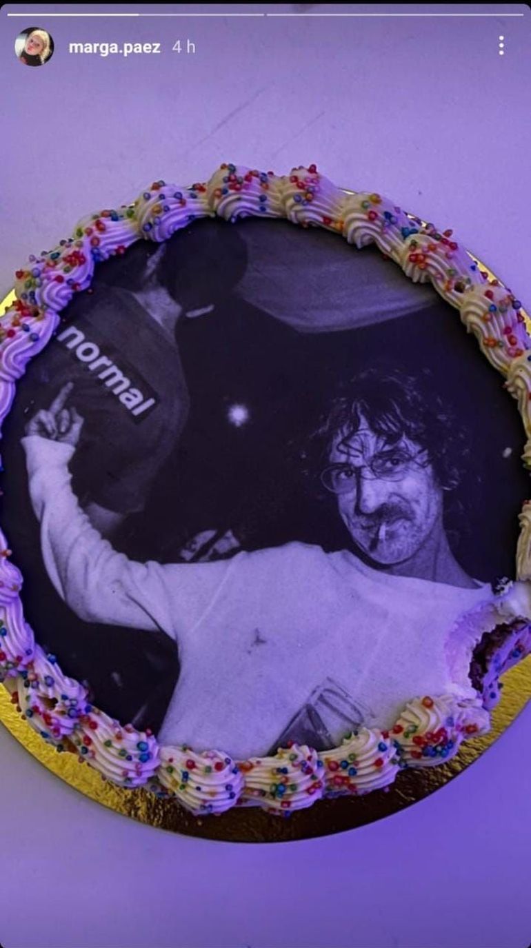 Así fue la torta de cumpleaños de la hija de Fito Páez