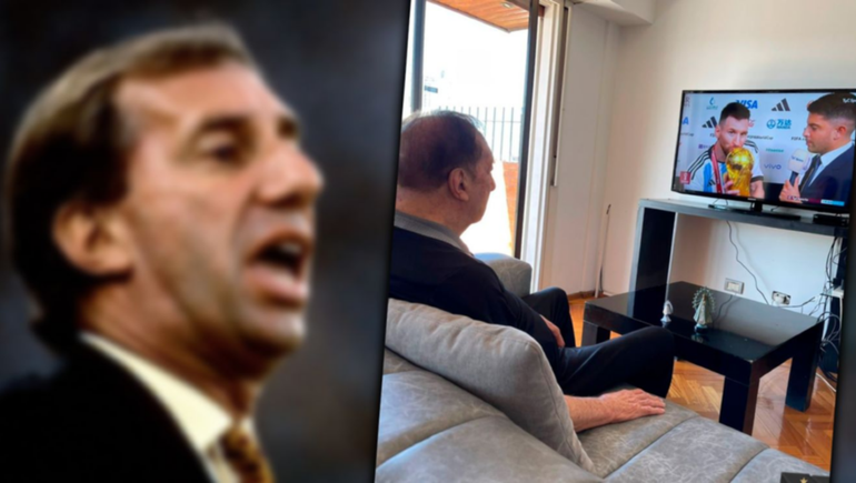 Bilardo vio a Messi con la Copa del Mundo y se puso a llorar