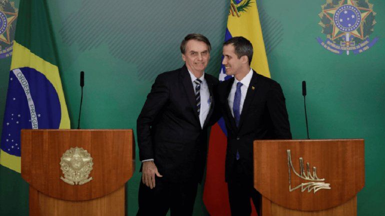 Bolsonaro recibió a Guaidó como a un jefe de Estado
