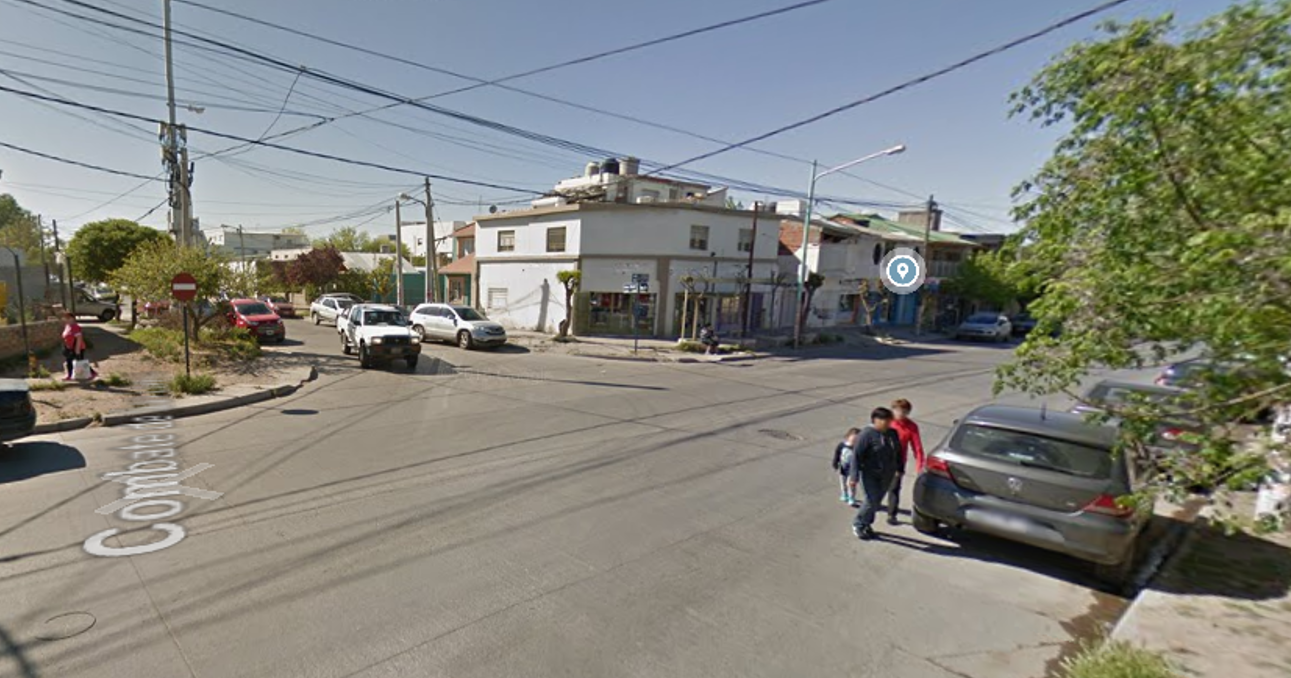 La esquina de Elordi y Combate de San Lorenzo en Neuquén / Foto Google Maps