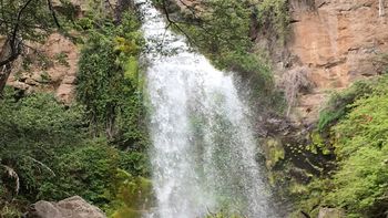 Cascada Irigoyen, en el Parque Nacional Los Alerces. Cascada Irigoyen, en el Parque Nacional Los Alerces.