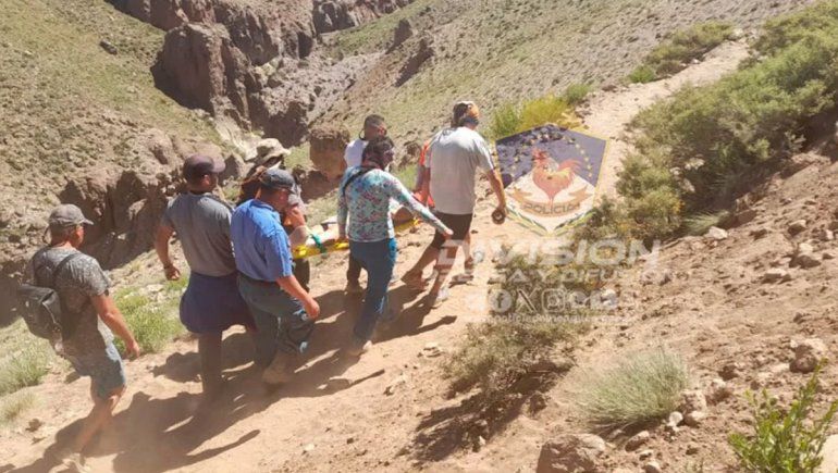 Rescate en la zona de Los Tachos.