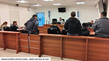 Los integrantes de la patota fueron acusados en la jornada de hoy en la Ciudad Judicial neuquina. Los integrantes de la patota fueron acusados en la jornada de hoy en la Ciudad Judicial neuquina.
