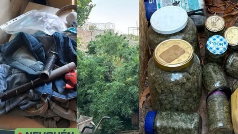 Fueron a allanar por amenazas y encontraron 3,5 kilos de marihuana