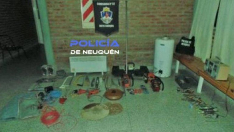 La Policía recuperó el 90 por ciento de los elementos robados.
