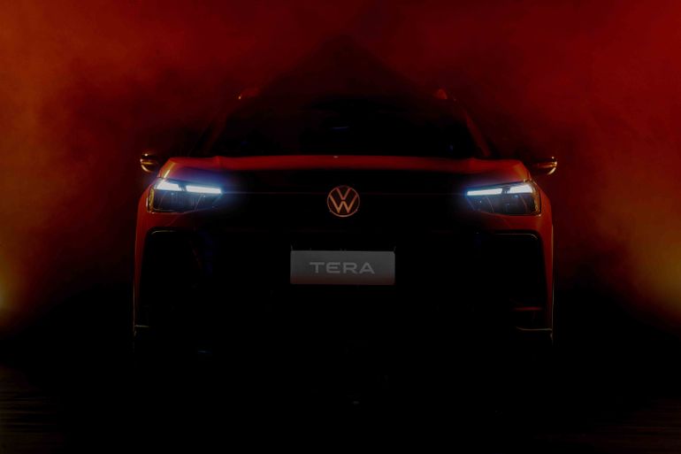 La imagen del anticipo oficial del Volkswagen Tera. Foto: Volkswagen. La imagen del anticipo oficial del Volkswagen Tera. Foto: Volkswagen.