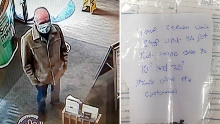 Viral: intentó robar un banco con una nota
