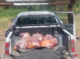 El conductor de la camioneta Chevrolet S10 realizó movimientos extraños que motivaron la inspección policial. El conductor de la camioneta Chevrolet S10 realizó movimientos extraños que motivaron la inspección policial.