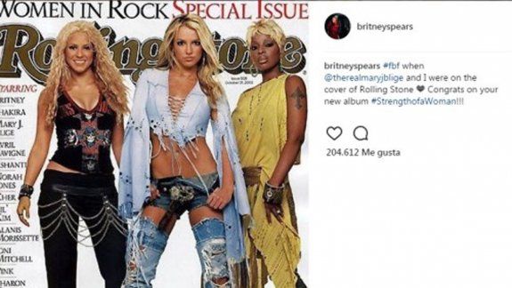 La rubia publicó una tapa de Rolling Stone y se olvidó de Shakira.