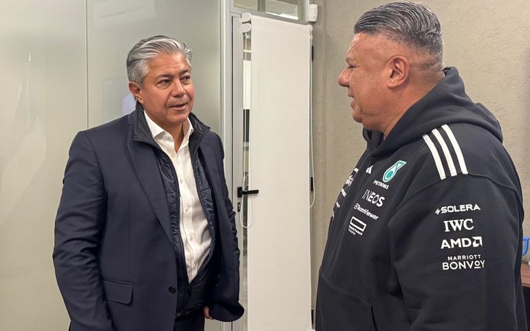 Rolando Figueroa y Claudio Tapia reunidos el último martes.