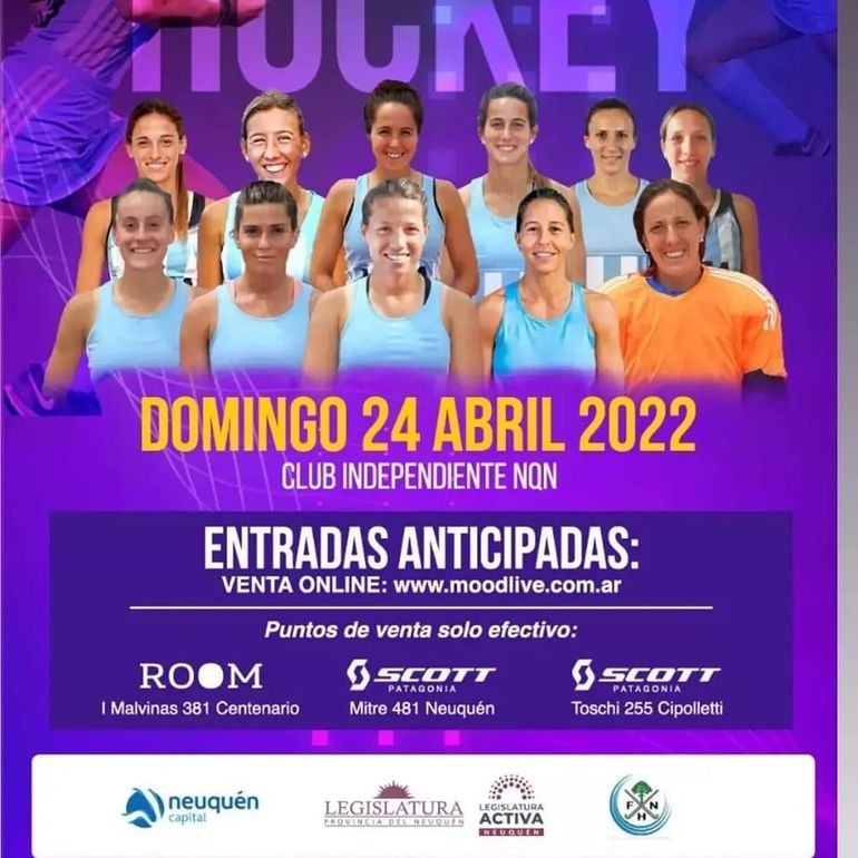 El Seleccionado Argentino de Hockey Femenino viajará a Neuquén para enfrentarse en un amistoso al combinado de la Federación Neuquina de Hockey. 