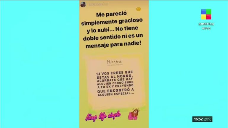 El posteo de la polémica de la ex de Moritán El posteo de la polémica de la ex de Moritán